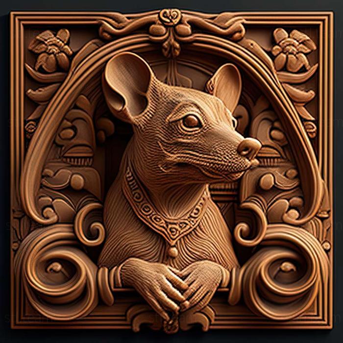 3D model The Prague Rat dog (STL)